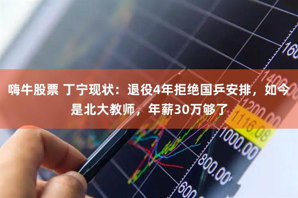 嗨牛股票 丁宁现状：退役4年拒绝国乒安排，如今是北大教师，年薪30万够了