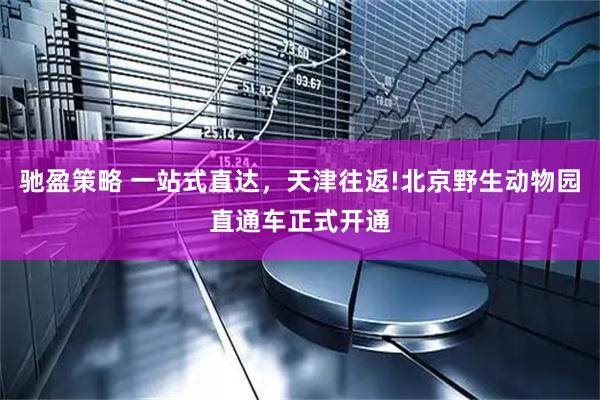 驰盈策略 一站式直达，天津往返!北京野生动物园直通车正式开通
